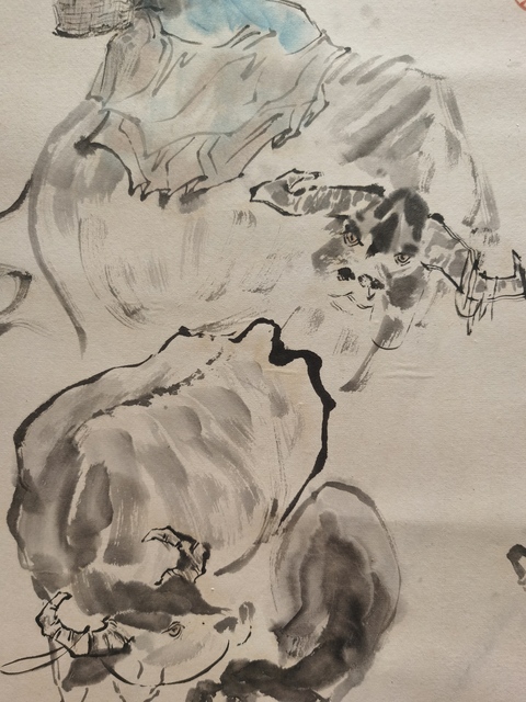 古玩字畫人物真品鑒賞圖