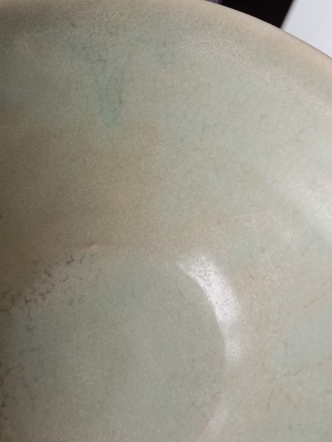 古玩陶瓷五代耀州窯滿釉支燒盞真品鑒賞圖