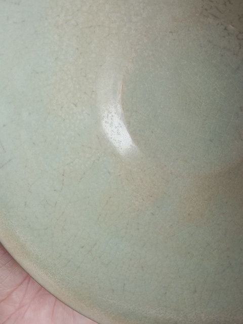 古玩陶瓷五代耀州窯滿釉支燒盞真品鑒賞圖
