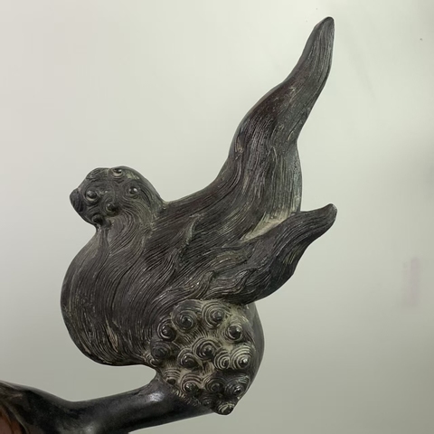 古玩銅器銅獅子擺件真品鑒賞圖