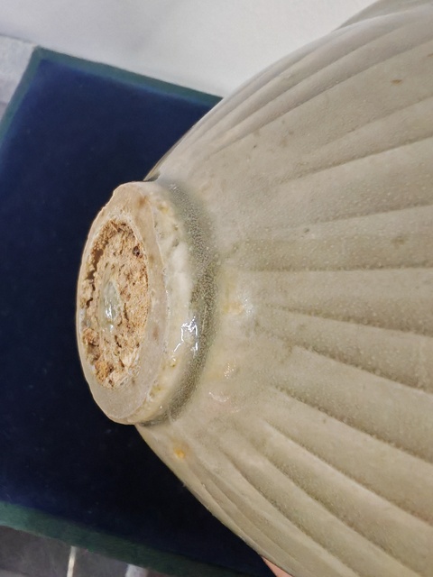 古玩陶瓷耀州窯團菊盞真品鑒賞圖