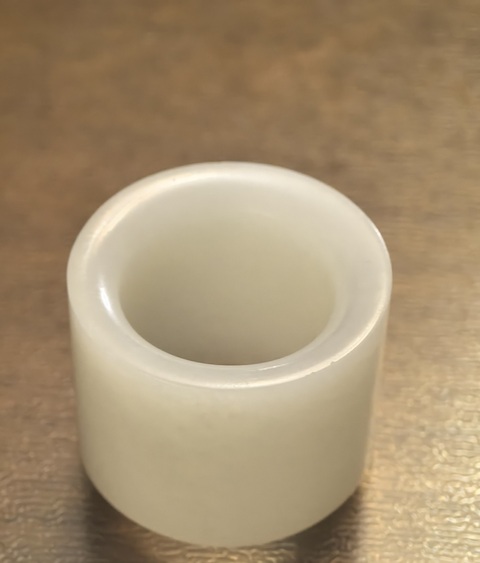 古玩玉器和田玉雕“素紋扳指”真品鑒賞圖