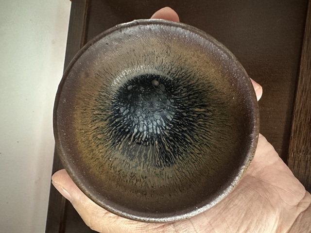 古玩陶瓷南宋建窯兔豪小盞真品鑒賞圖
