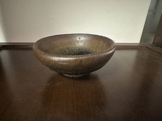 古玩陶瓷南宋建窯兔豪小盞真品鑒賞圖