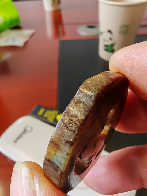 古玩玉器做舊仿古“曲尾龍”佩真品鑒賞圖