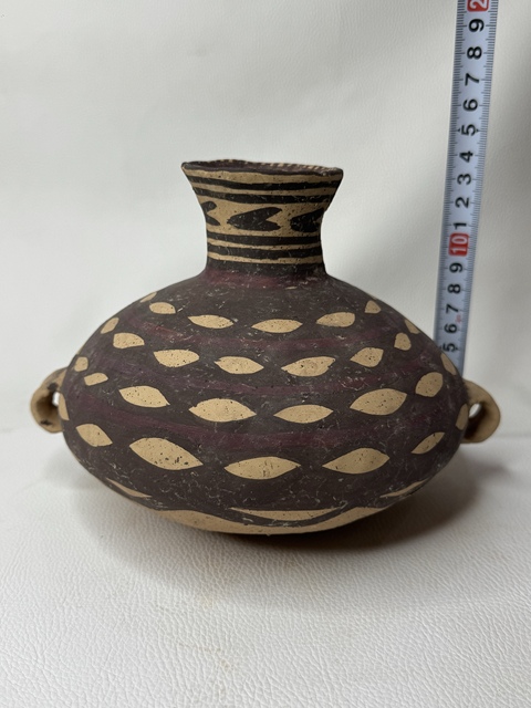 古玩陶瓷馬廠· 樹葉紋雙耳壺真品鑒賞圖