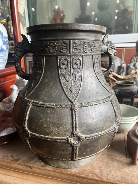 古玩銅器銅瓶真品鑒賞圖