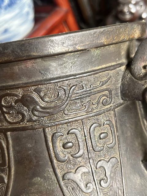 古玩銅器銅瓶真品鑒賞圖