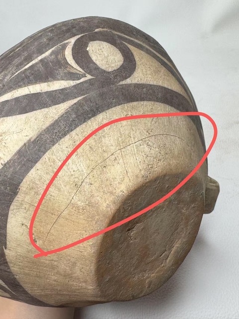 古玩陶瓷邊家林·漩渦太陽紋雙耳壺真品鑒賞圖