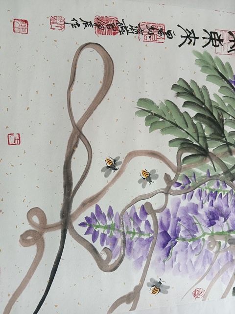 古玩字畫齊燕君《紫氣東來》真品鑒賞圖