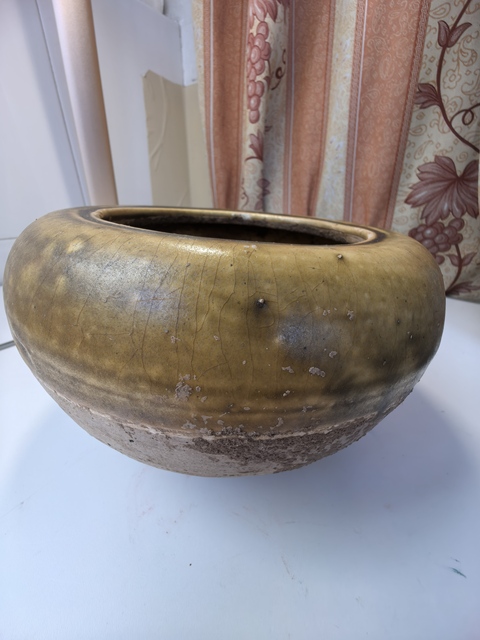 古玩陶瓷唐邢窯黃釉缽真品鑒賞圖