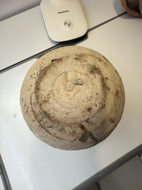 古玩陶瓷唐邢窯黃釉缽真品鑒賞圖