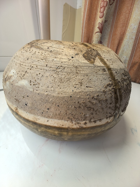 古玩陶瓷唐邢窯黃釉缽真品鑒賞圖