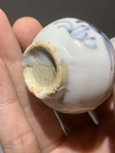 古玩陶瓷明末清初青花花卉紋玉壺春瓶拍賣,當前價格688元