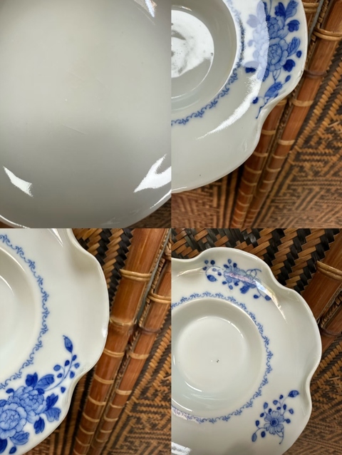 古玩陶瓷花卉紋青花茶器真品鑒賞圖