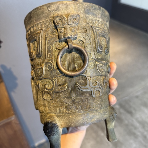 古玩銅器爐子真品鑒賞圖