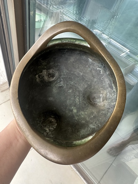 古玩銅器橋耳爐真品鑒賞圖