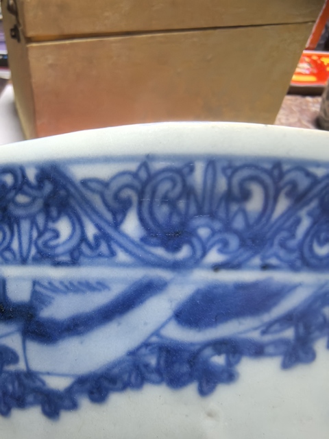 古玩陶瓷人物紋青花香爐真品鑒賞圖