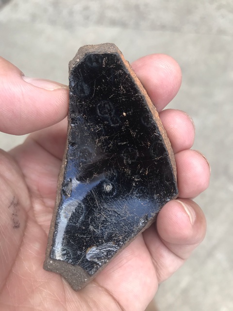 古玩陶瓷建窯窯變釉標本真品鑒賞圖