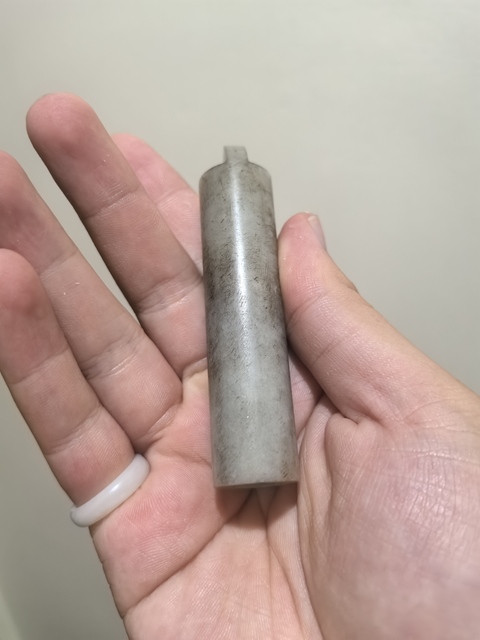 古玩玉器提油仿古“玉翎管”真品鑒賞圖