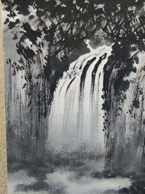 古玩字畫黃君璧大師入室弟子樊有信高山疊泉拍賣,當前價格1888元
