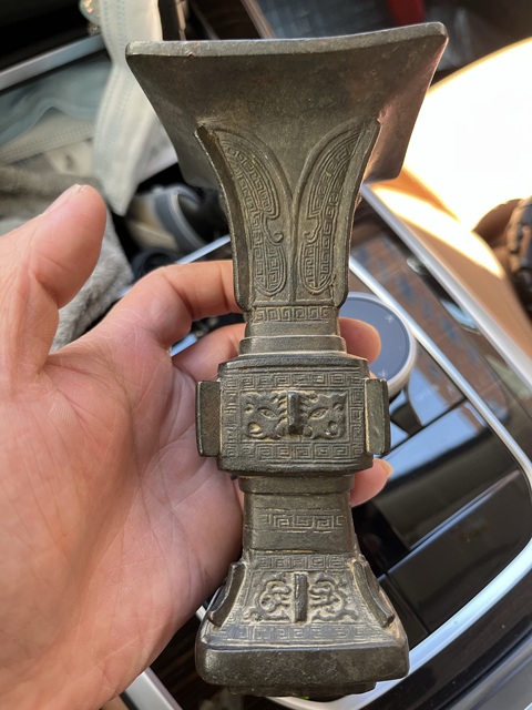 古玩銅器銅觚真品鑒賞圖
