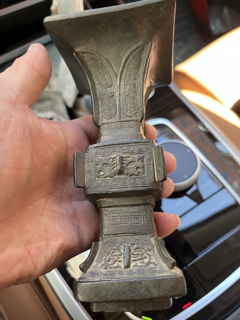 古玩銅器銅觚真品鑒賞圖