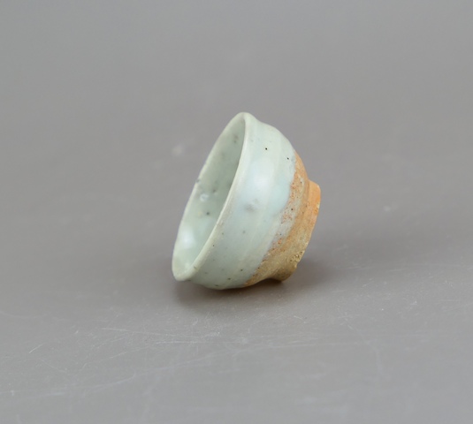 古玩陶瓷元末明初青白釉小杯拍賣,當前價格33元