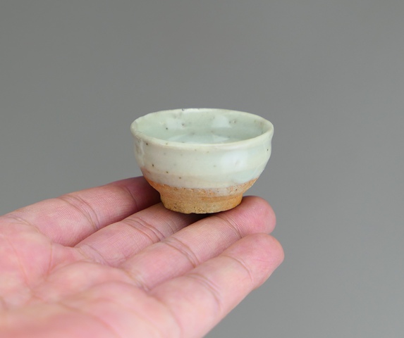 古玩陶瓷元末明初青白釉小杯拍賣,當前價格33元