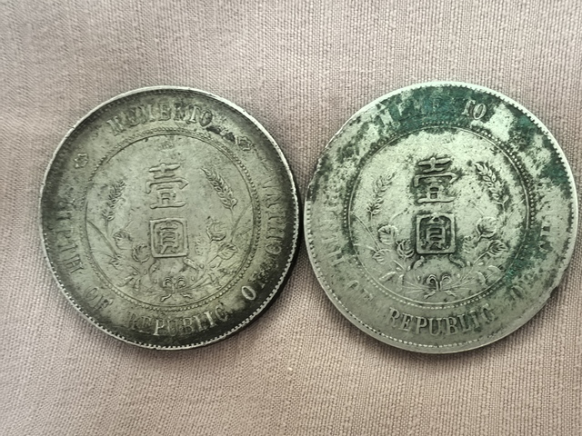 古玩錢幣孫中山像壹圓真品鑒賞圖