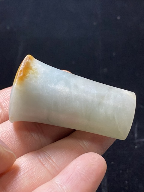 古玩玉器翡翠雕“煙槍嘴”真品鑒賞圖