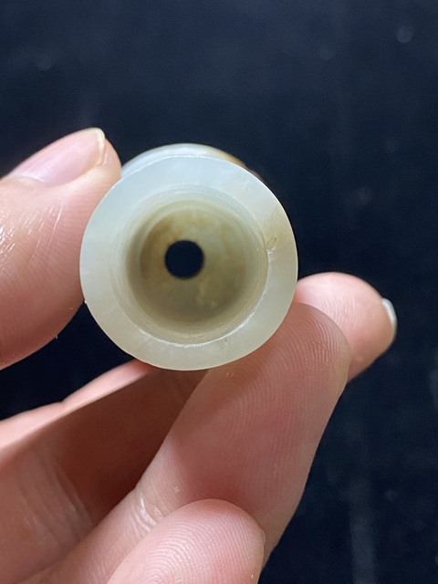 古玩玉器翡翠雕“煙槍嘴”真品鑒賞圖
