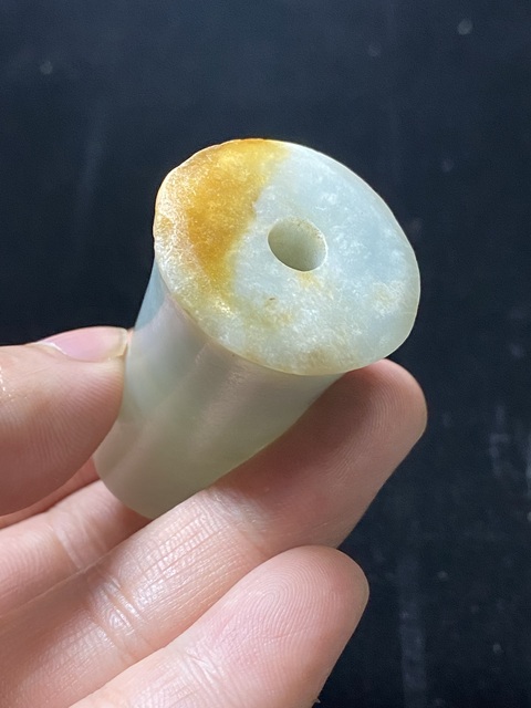 古玩玉器翡翠雕“煙槍嘴”真品鑒賞圖