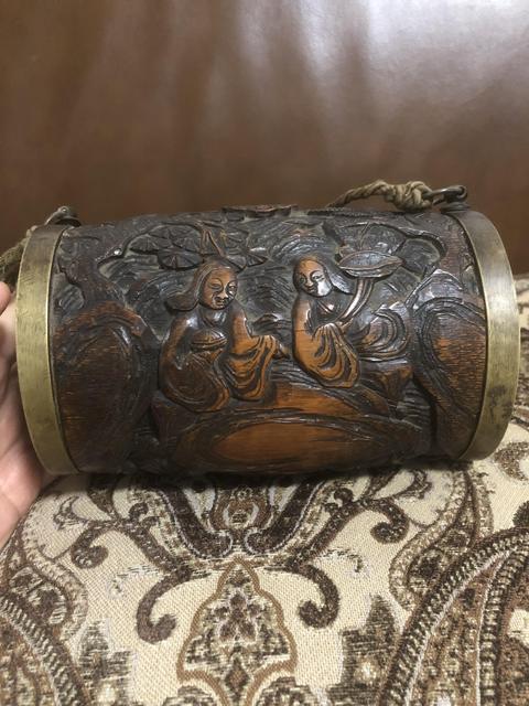 古玩雜項竹雕真品鑒賞圖