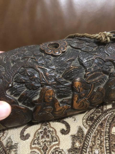 古玩雜項竹雕真品鑒賞圖