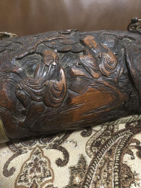 古玩雜項竹雕真品鑒賞圖