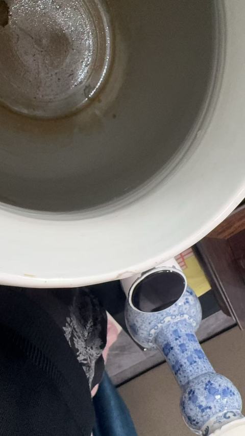 古玩陶瓷粉彩鹿頭尊真品鑒賞圖