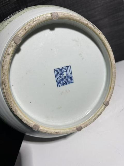 古玩陶瓷粉彩鹿頭尊真品鑒賞圖