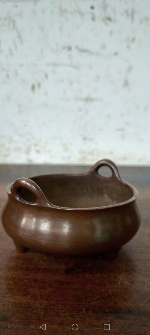 古玩銅器銅香爐真品鑒賞圖