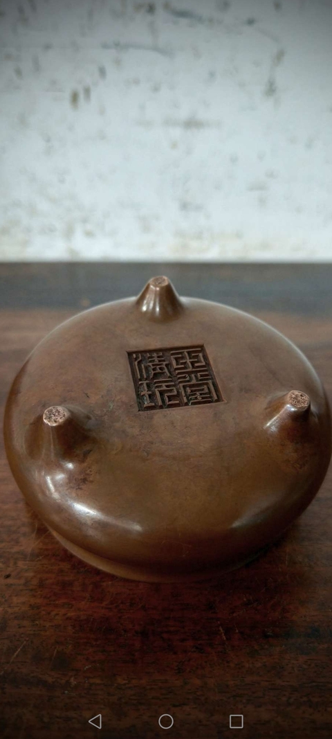 古玩銅器銅香爐真品鑒賞圖