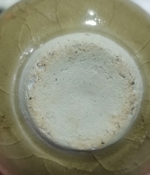 古玩陶瓷龍泉青瓷黃釉水盂真品鑒賞圖