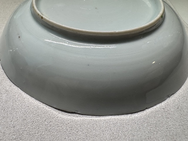 古玩陶瓷人物山水青花廣彩加粉彩盤真品鑒賞圖