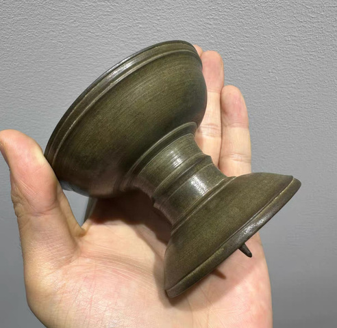 古玩銅器銅燭臺(tái)真品鑒賞圖
