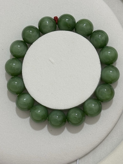 古玩玉器和田碧玉手鐲真品鑒賞圖