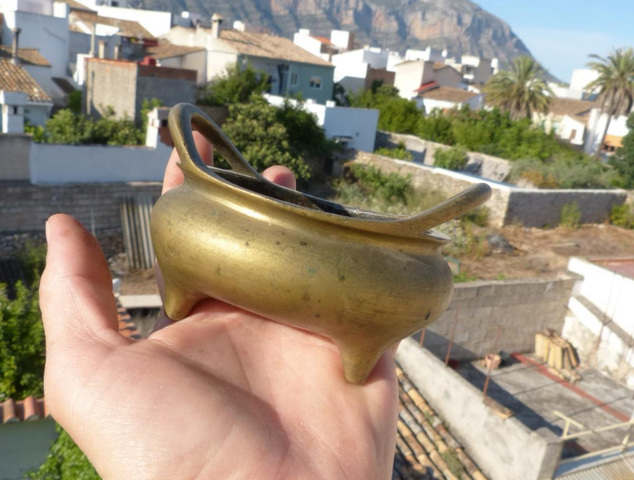 古玩銅器橋耳爐真品鑒賞圖