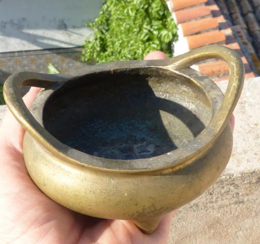 古玩銅器橋耳爐真品鑒賞圖