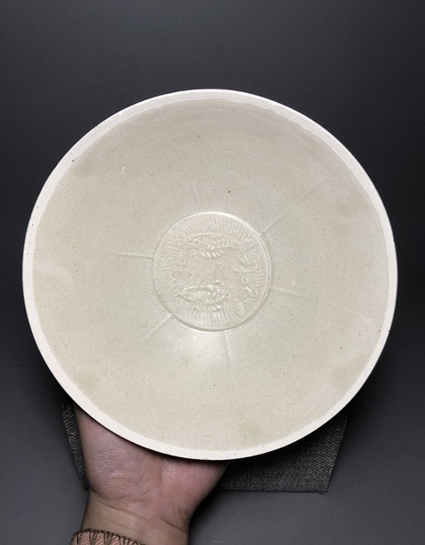 古玩陶瓷(南宋精品)青白釉雙魚出筋面包碗拍賣,當(dāng)前價(jià)格4888元