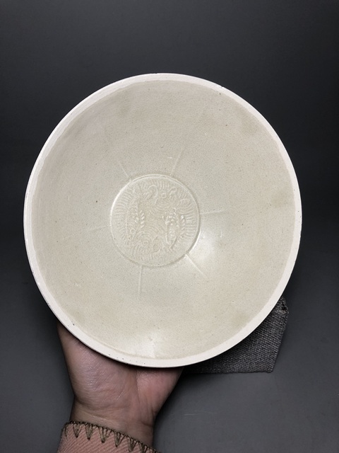 古玩陶瓷(南宋精品)青白釉雙魚出筋面包碗拍賣,當(dāng)前價(jià)格4888元