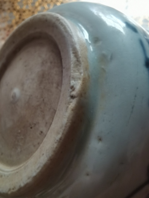 古玩陶瓷青花花卉紋碗真品鑒賞圖