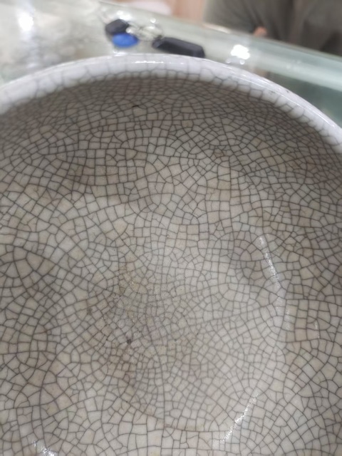 古玩陶瓷哥釉水洗真品鑒賞圖